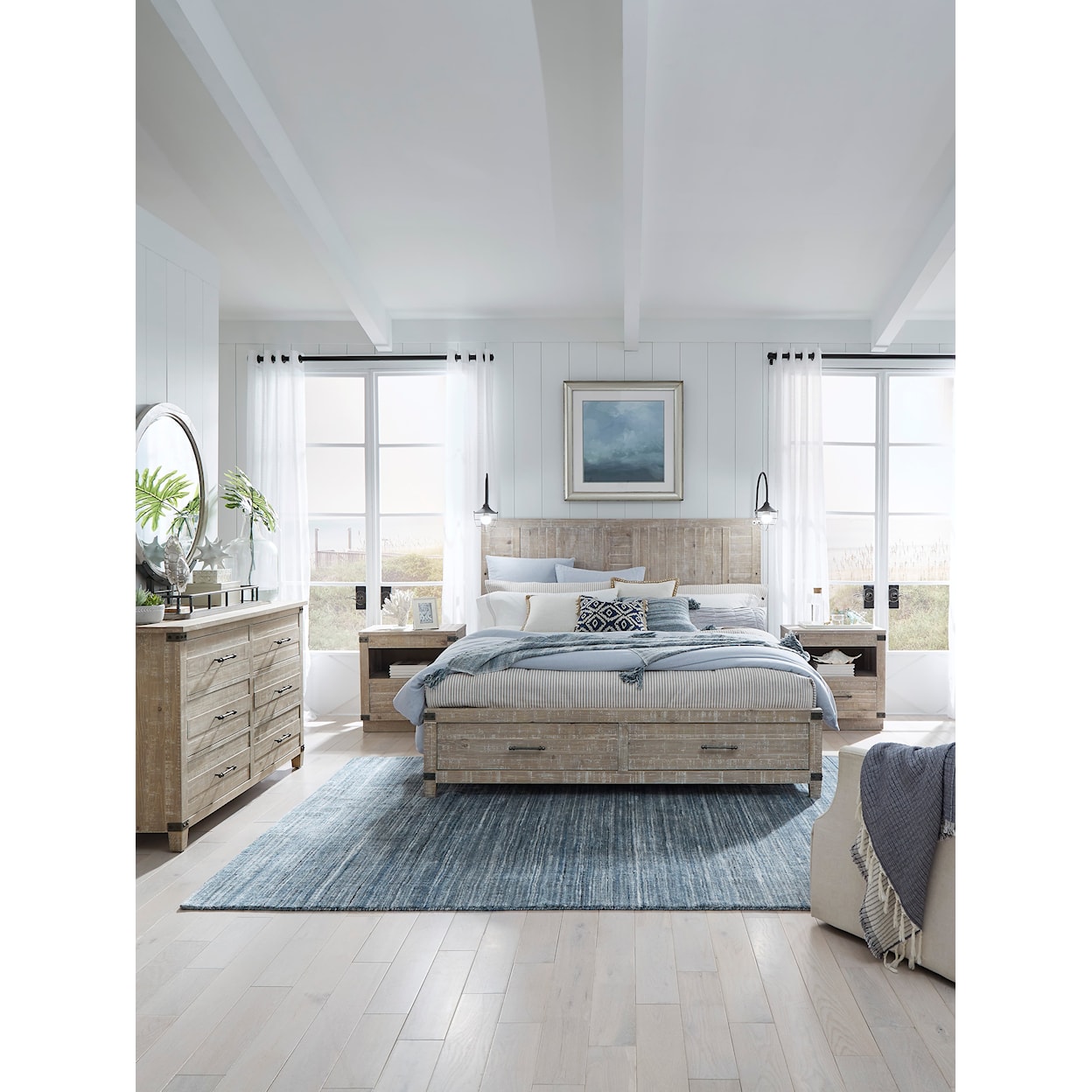Aspenhome Foundry King Storage Panel Bed