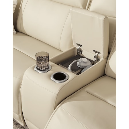 2-Piece Power Reclining Loveseat W/ Console