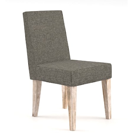 Customizable Dining Side Chair With Upholstered Seat