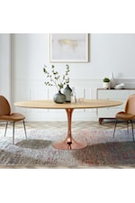 Modway Lippa 78" Oval Dining Table