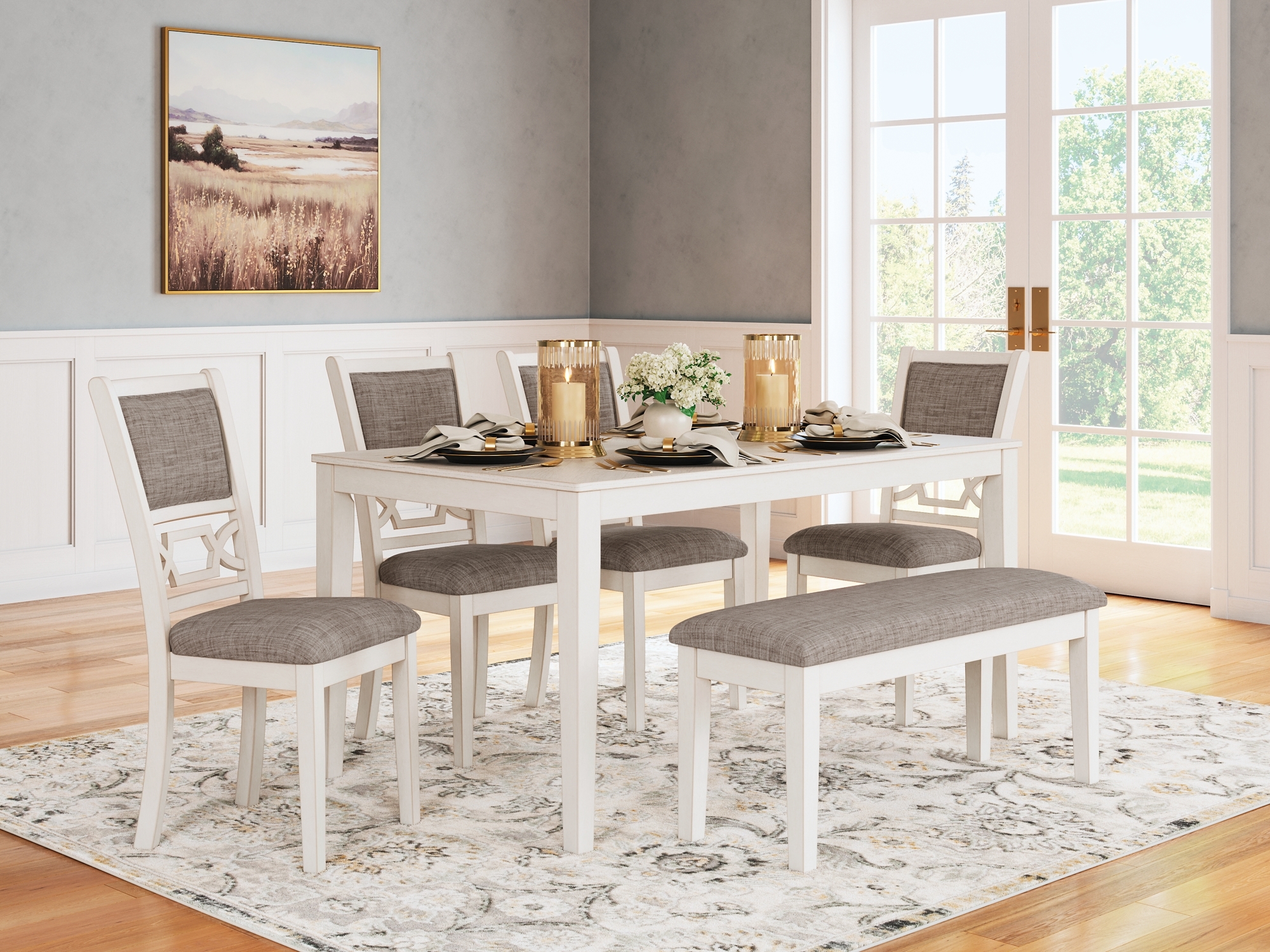 Signature Design by Ashley Erinberg 6-Piece Dining Table Set