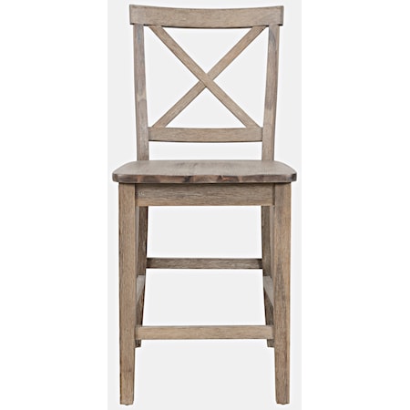 X Back Counter Stool