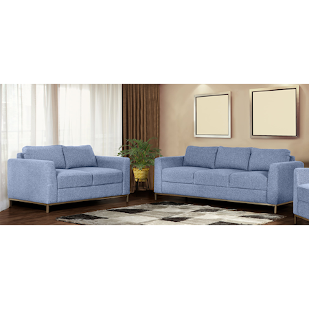 Contemporary 2-Piece Sofa and Lovseat Set