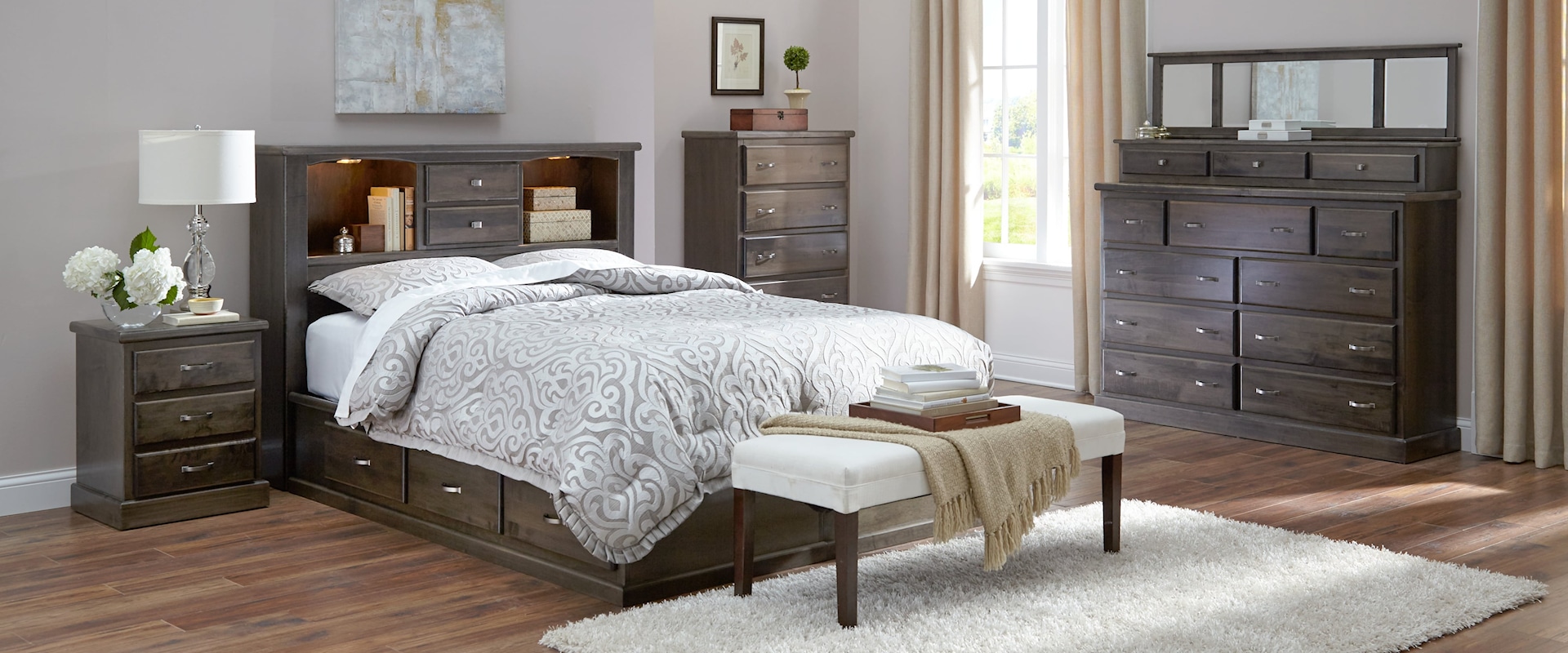 5-Piece Queen Storage Bed Bedroom Set