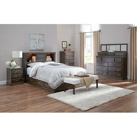5-Piece Queen Storage Bed Bedroom Set