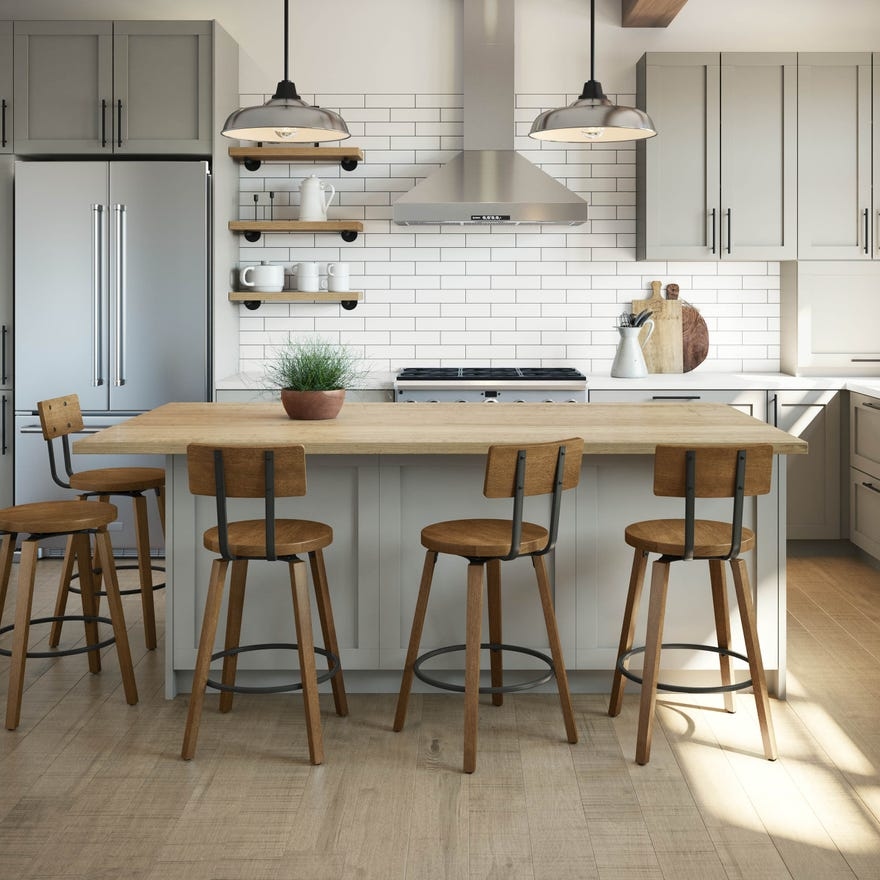 Amisco Esteban Counter Height Swivel Stool