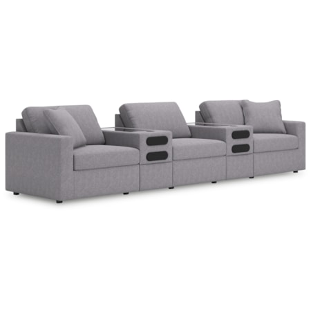 5-Piece Sectional With Audio Consoles