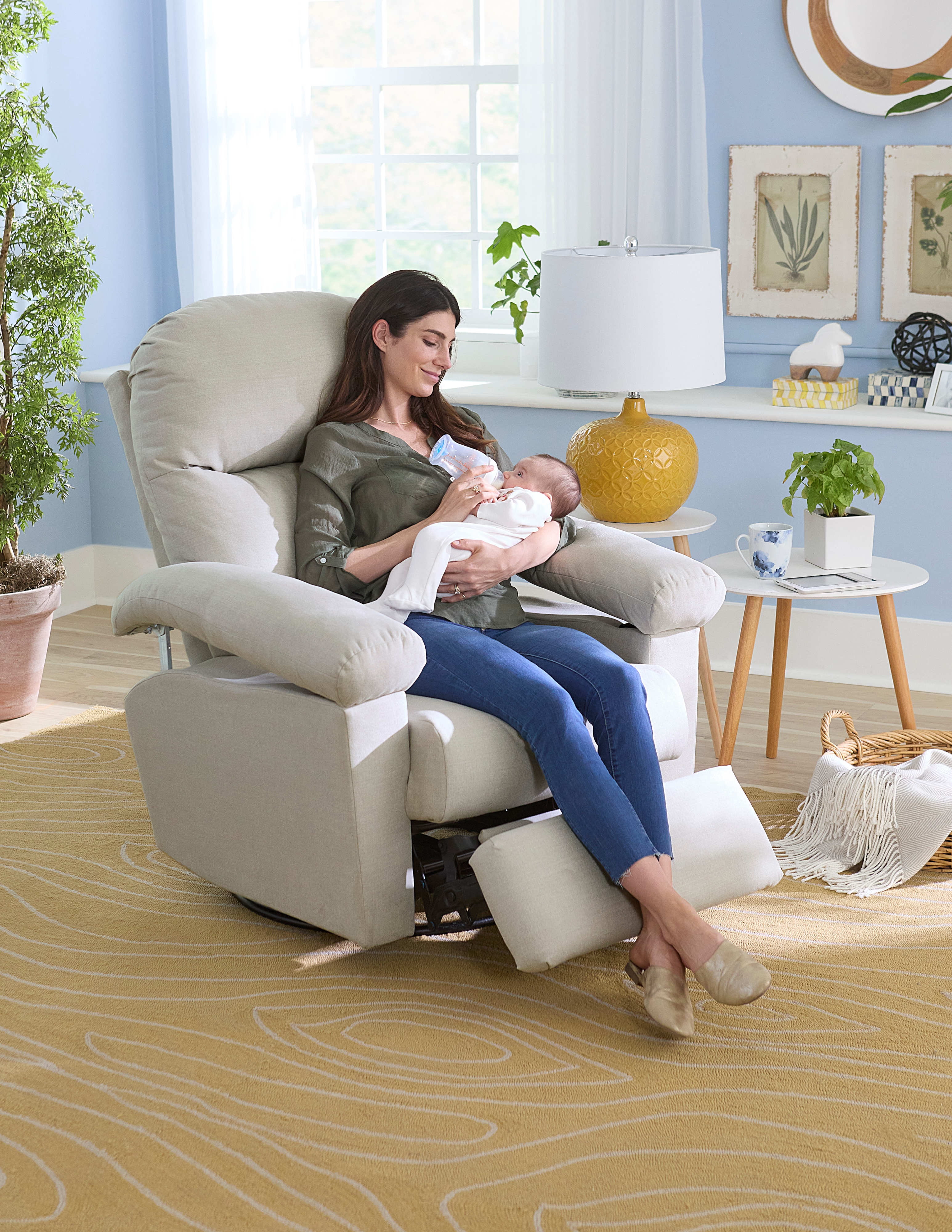 Best Home Furnishings Jodie Power Swivel Recliner w/ Adjustable Arms