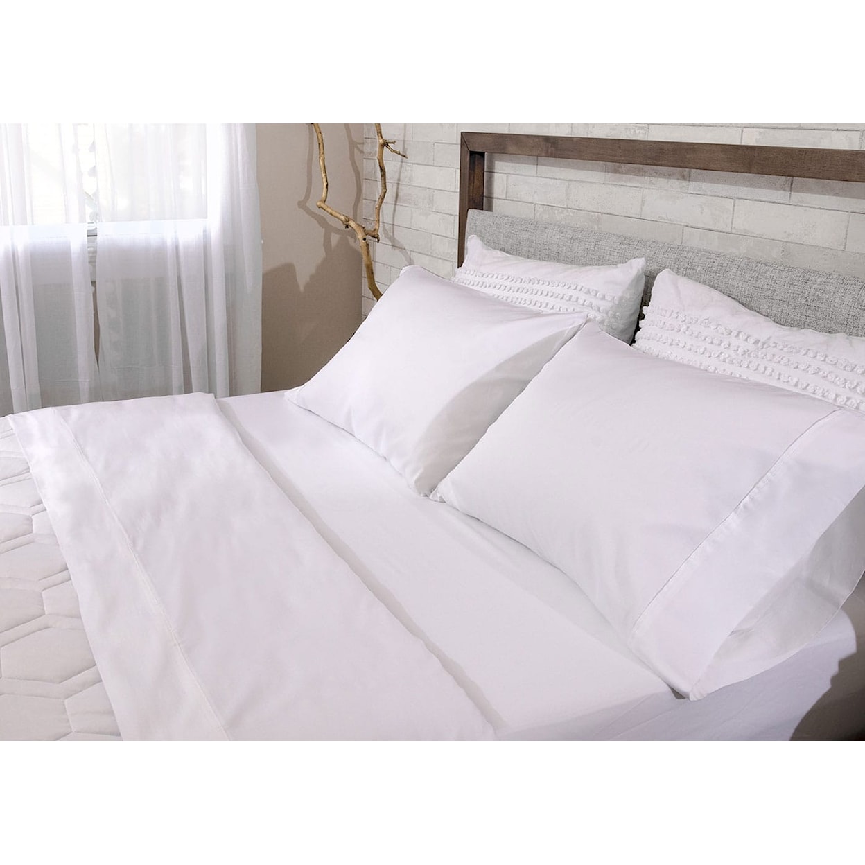 Bedgear Basic Sheets Basic Sheet Set-Queen-White