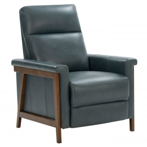 Mid-Century Modern Push Back Recliner with Key Arms