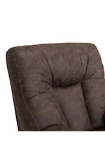 Springfield & Company 4703 Connery Casual Manual Swivel Rocker Recliner with Pillow Arms