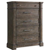 Rustic Traditional 5-Drawer Chest