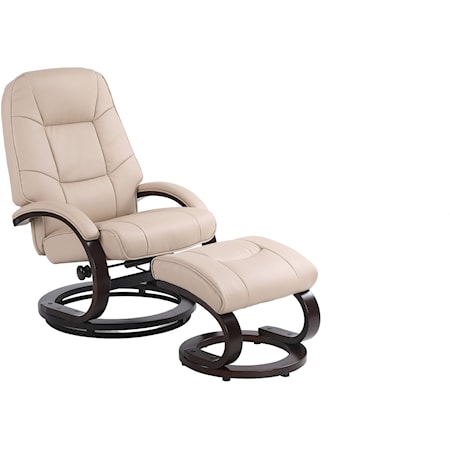 Casual Recliner and Ottoman