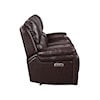 New Classic Furniture Cicero Cicero Reclining Sofa-Brown
