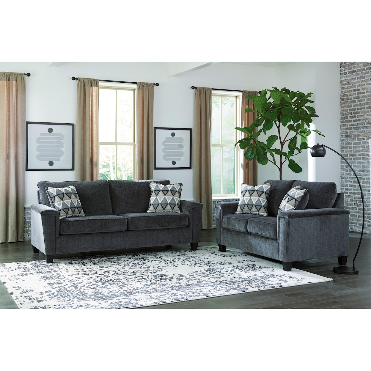 Signature Design by Ashley Abinger Sofa and Loveseat