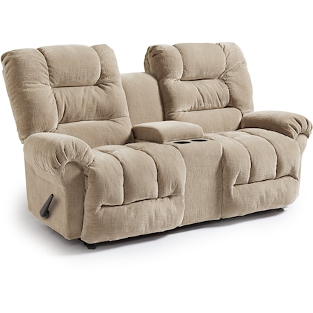 Space Saver Reclining Loveseat w/ Console