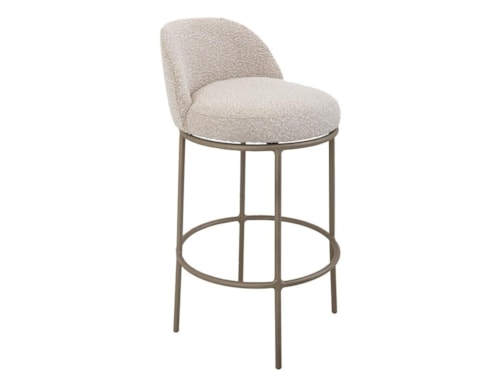 Contemporary 30" Upholstered Bar Stool with Metal Frame
