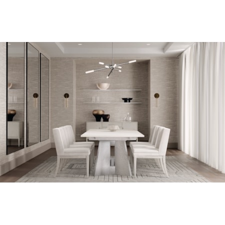 5-Piece Trestle Dining Set