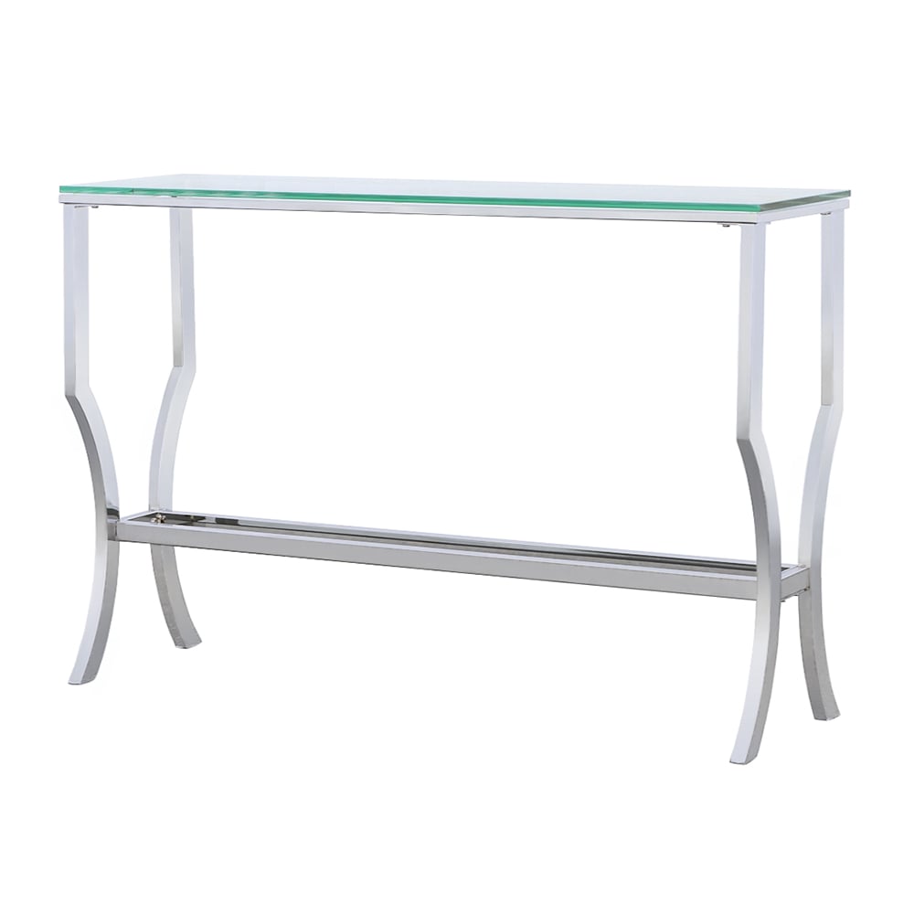 Saide Glass Top Console Table