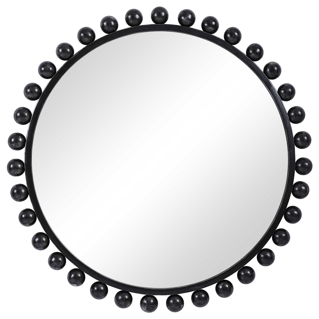 Uttermost Mirrors - Round Cyra Black Round Mirror