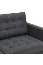 Modway Exalt Mid-Century Modern Exalt Tufted Vegan Leather Loveseat