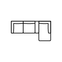 Chaise Sofa w/ Console