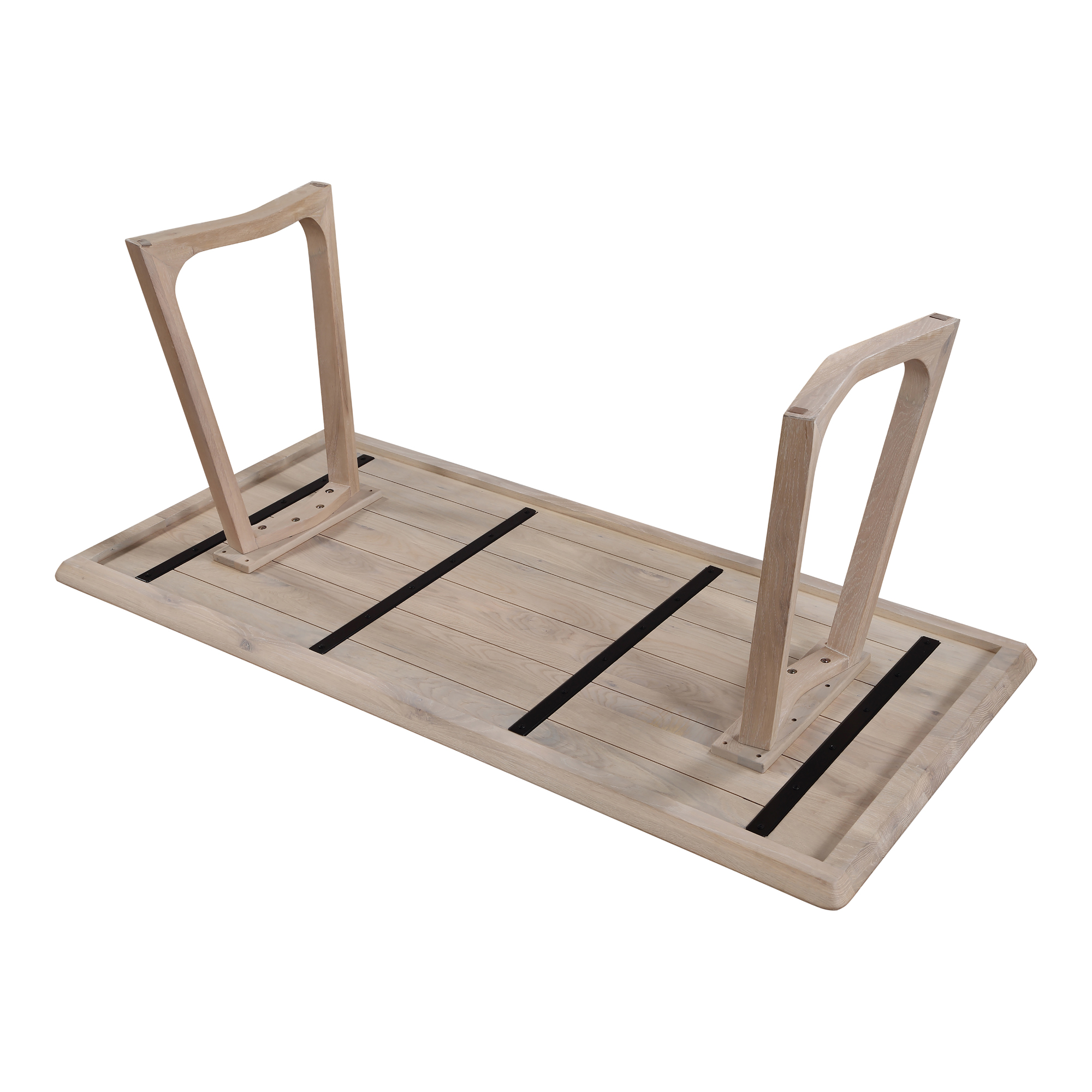 Rectanguar Solid White Oak Dining Table