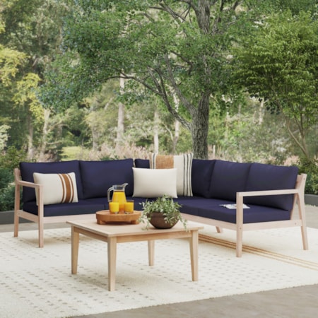 4-Piece Outdoor Sectional Sofa