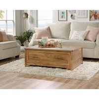Coastal Coffee Table with Large Storage Drawer