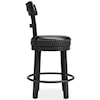 Signature Design by Ashley Furniture Valebeck Counter Height Upholstered Swivel Barstool