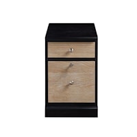 Contemporary File Cabinet with Drawer Lock