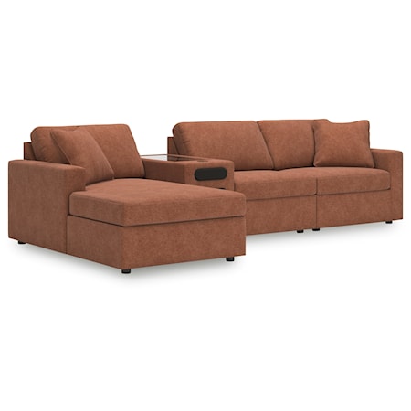 4-Piece Sectional With Chaise