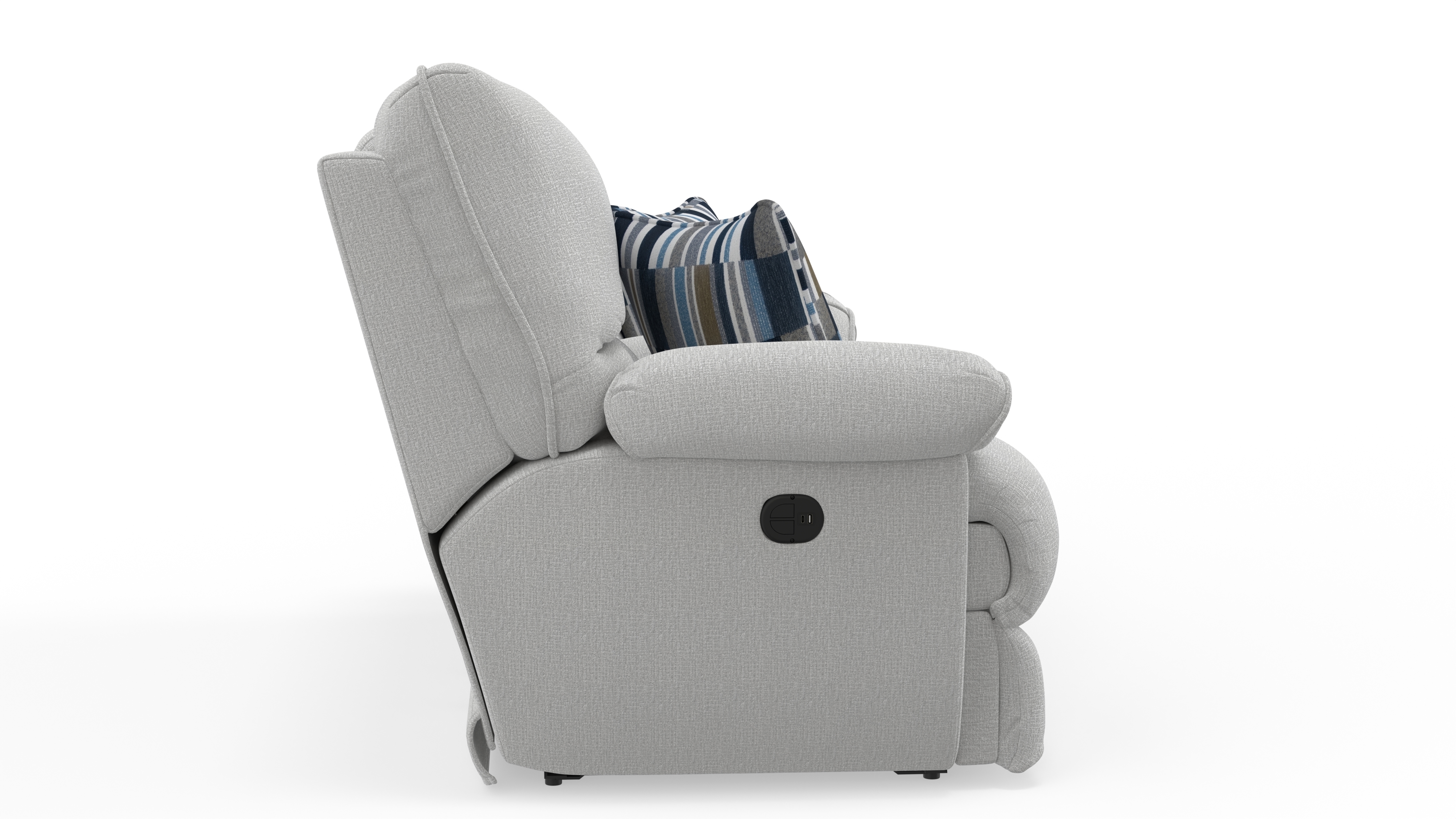 Catnapper Lenny Lay Flat Power Reclining Console Loveseat