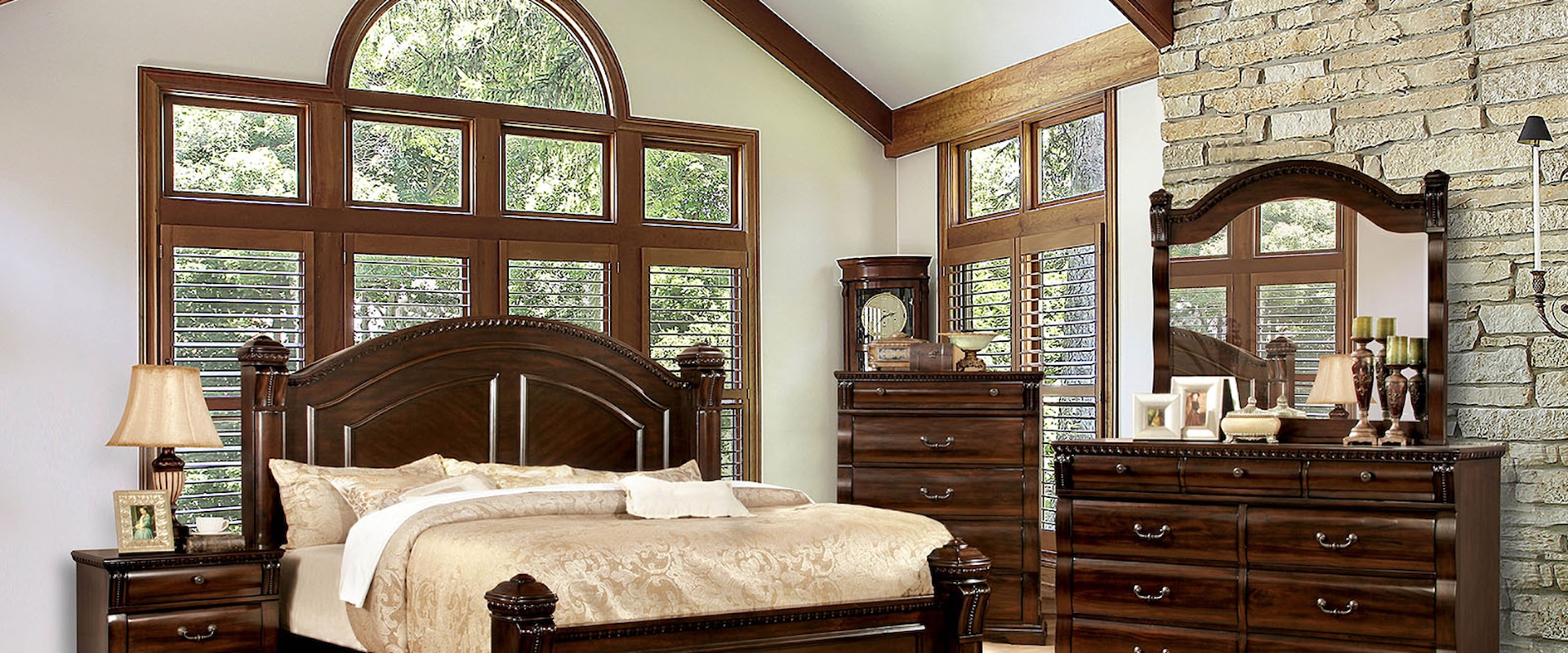 Transitional 5-Piece Queen Bedroom Set