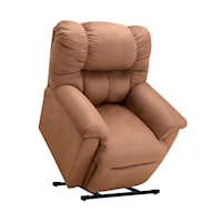 Casual Power Lift Recliner with Rolled Chair Back