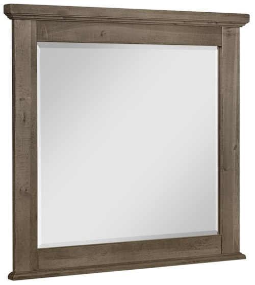 Rustic Landscape Dresser Mirror with Beveled Glass