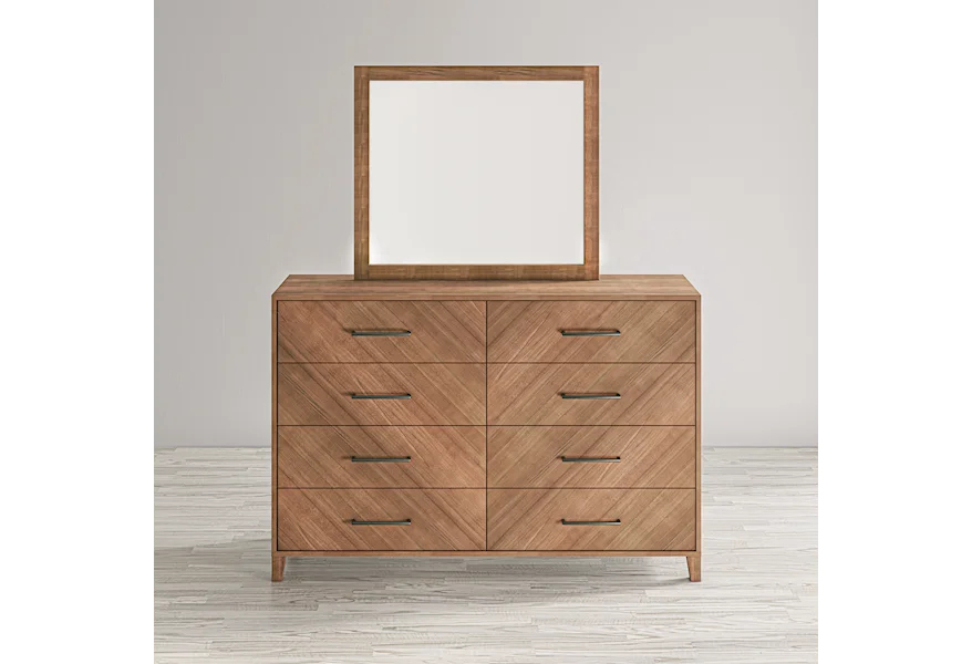 Eloquence Dresser and Mirror by Jofran at Reeds Furniture