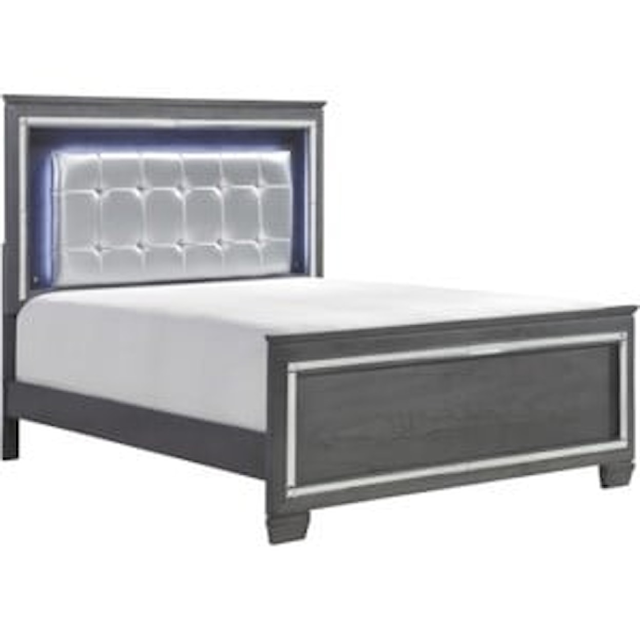 Homelegance Furniture Allura Queen Panel Bed with LED Lights