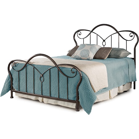 Transitional Queen Metal Bed