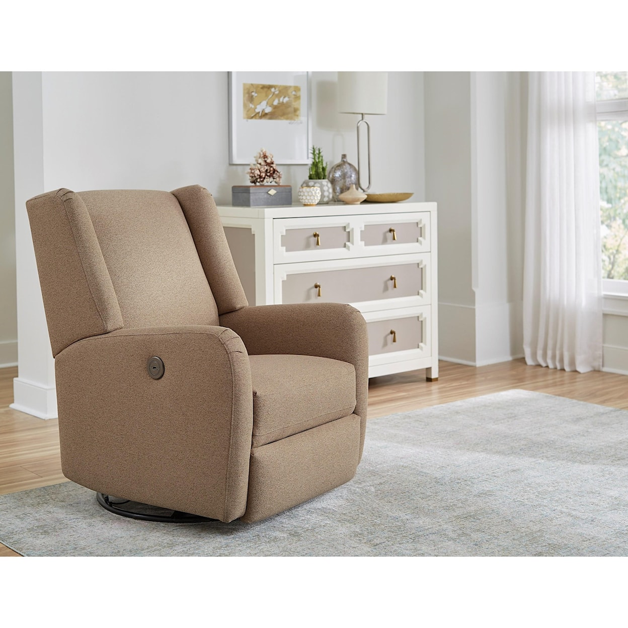 Bravo Furniture Shaylyn Power Swivel Glider Recliner