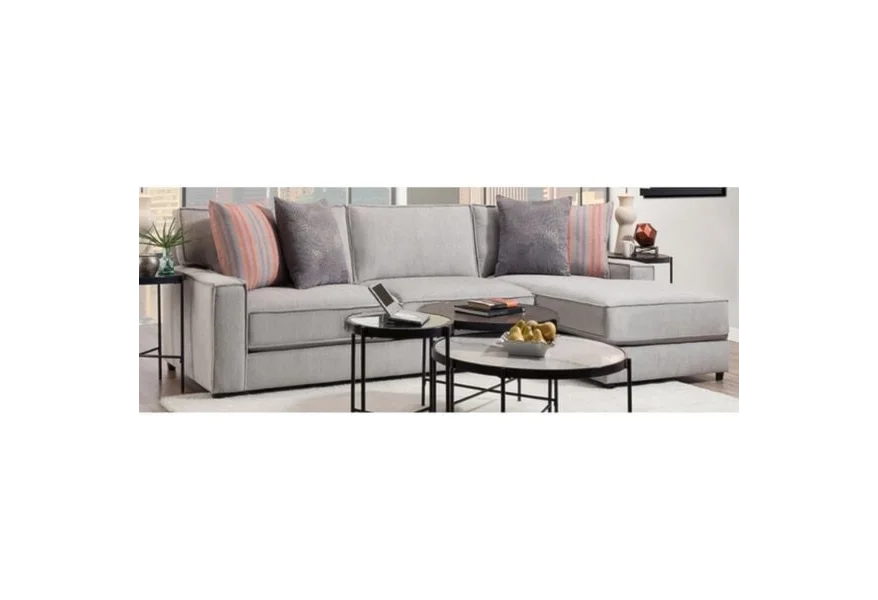 572 Loveseat With Chaise by Elements International at Lynn's Furniture & Mattress
