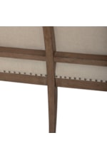 Liberty Furniture Americana Farmhouse Transitional Upholstered Shelter Dining Bench