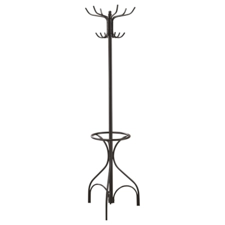 12 Hook Freestanding Coat Rack Hat Hanger