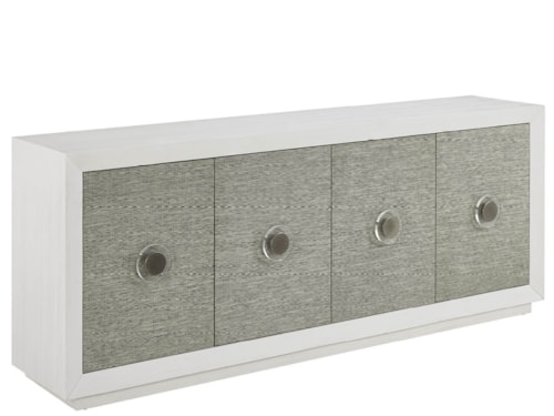 Coastal 4-Door Credenza with Silverware Tray