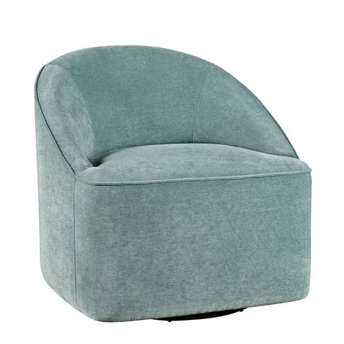 Jofran Lulu LULUSWTEAL Lulu Contemporary Upholstered Swivel Accent