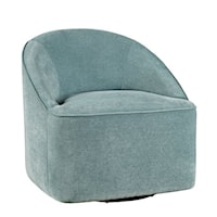 Lulu Contemporary Upholstered Swivel Accent Chair