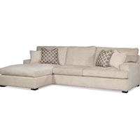 Transitional 2-Piece Chaise Sectional