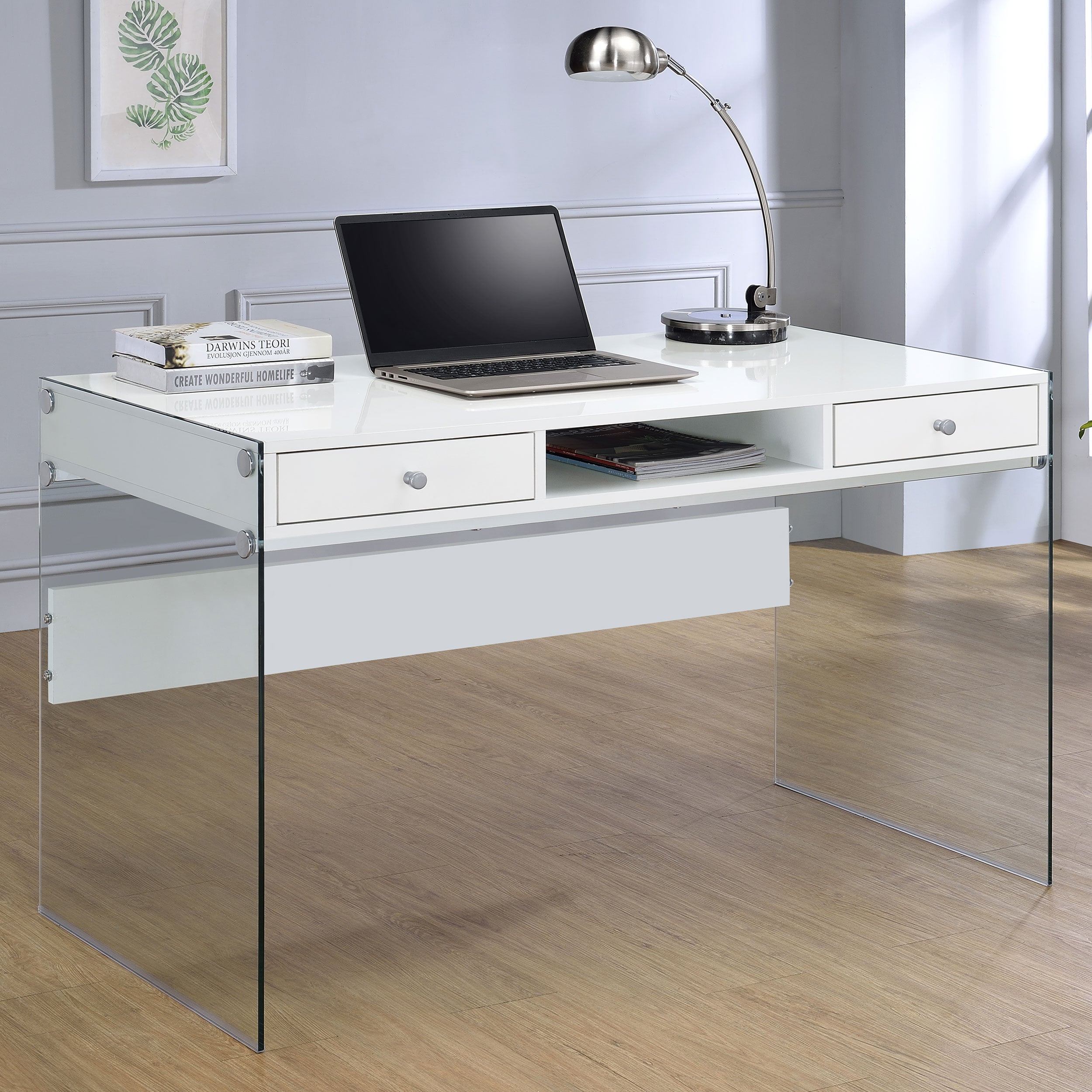 Dobrev 48-inch 2-drawer Writing Desk