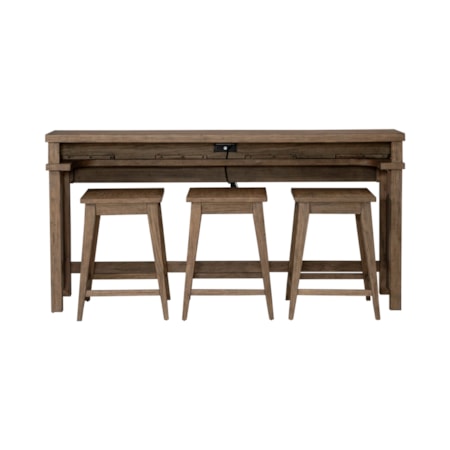 4-Piece Bar and Stool Set