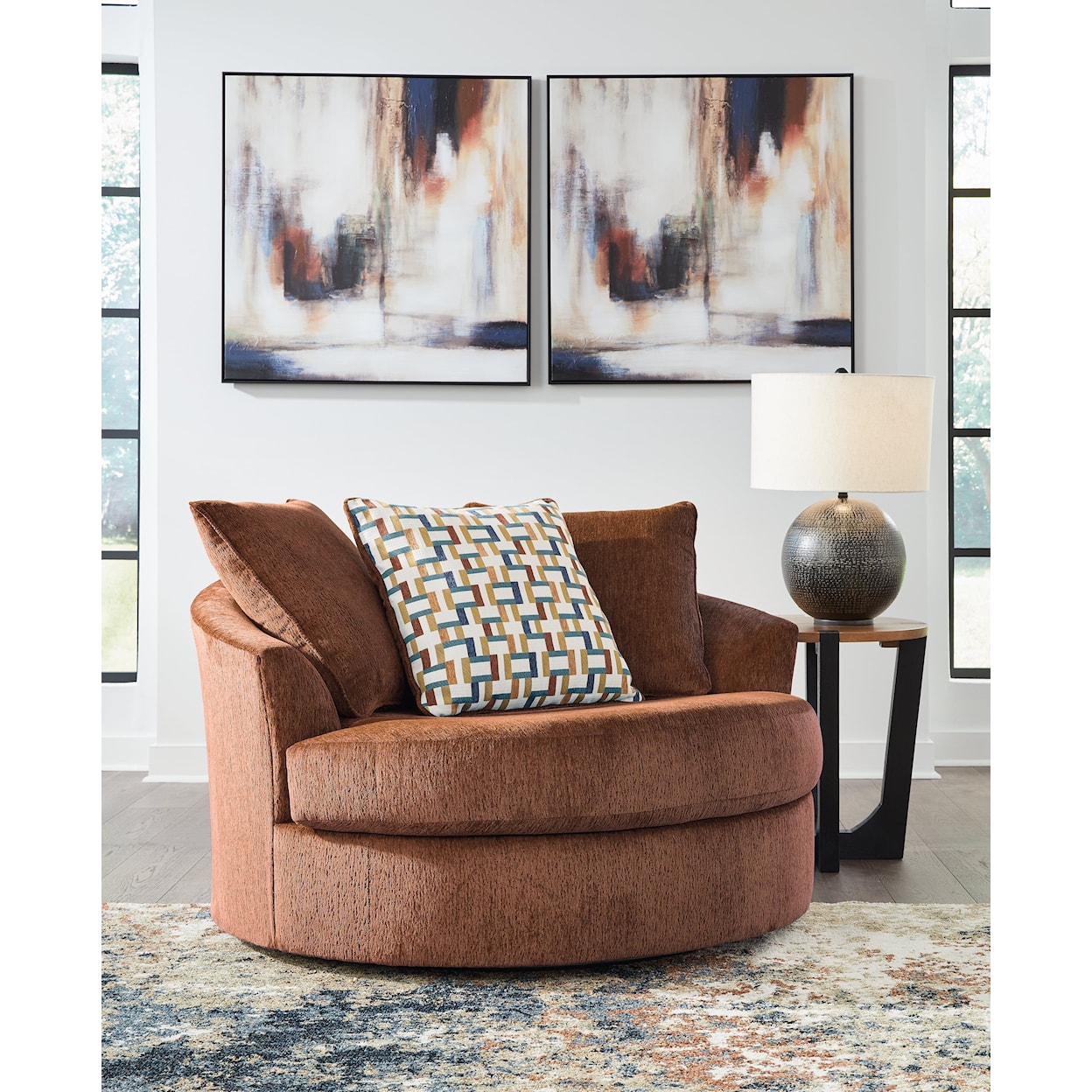 Signature Design by Ashley Furniture Laylabrook Oversized Swivel Accent Chair